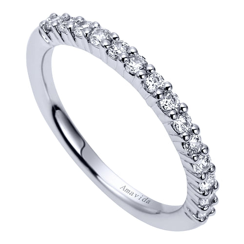 18K White Gold  Matching Wedding Band