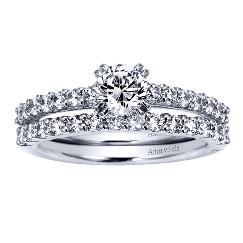 18K White Gold  Matching Wedding Band