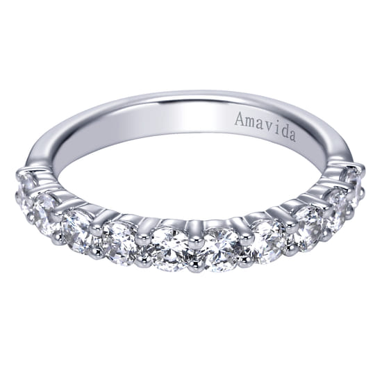 18K White Gold  Matching Wedding Band