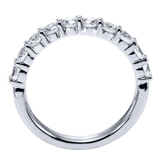 18K White Gold  Matching Wedding Band angle 2