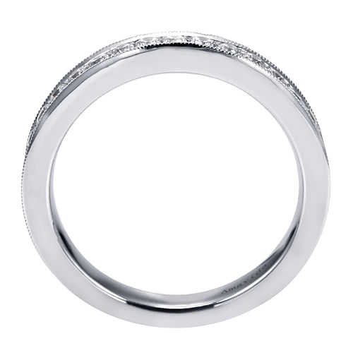 18K White Gold  Matching Wedding Band