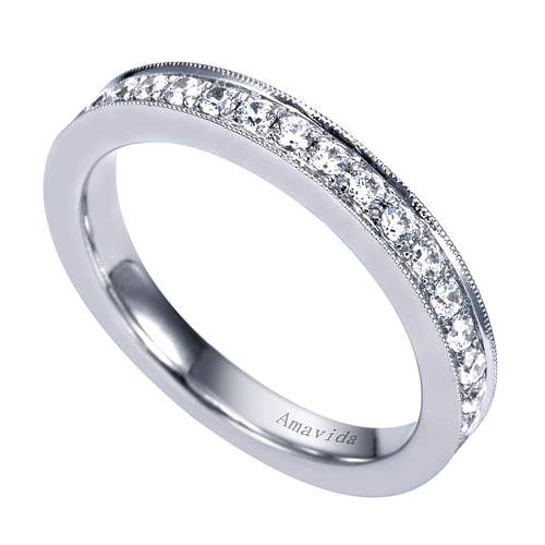 18K White Gold  Matching Wedding Band