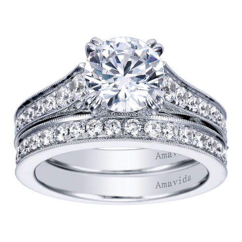 18K White Gold  Matching Wedding Band