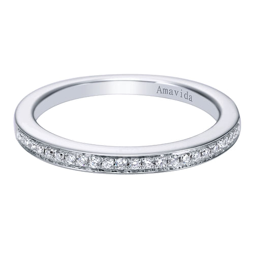 18K White Gold  Matching Wedding Band