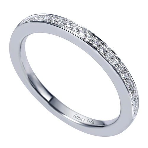 18K White Gold  Matching Wedding Band