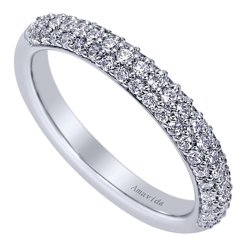 18K White Gold  Matching Wedding Band