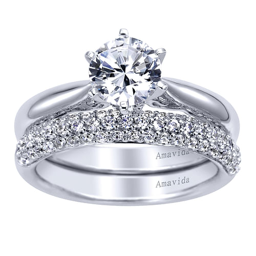 18K White Gold  Matching Wedding Band