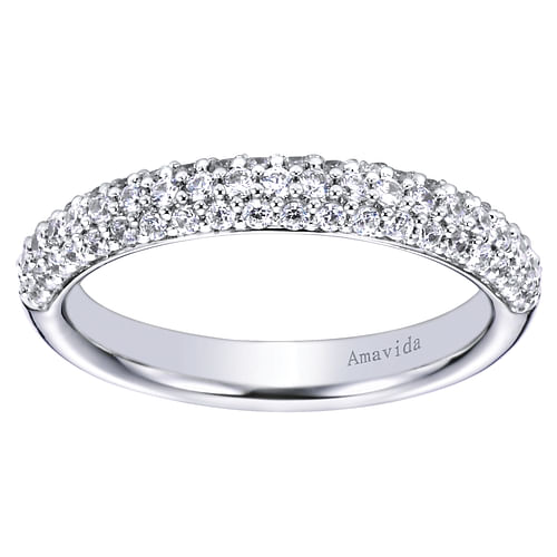 18K White Gold  Matching Wedding Band