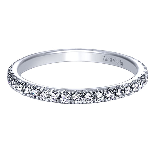 18K White Gold  Matching Wedding Band