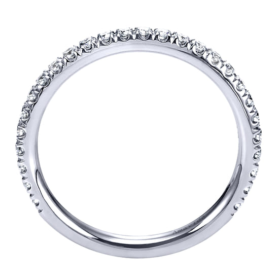 18K White Gold  Matching Wedding Band angle 2