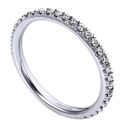 18K White Gold  Matching Wedding Band