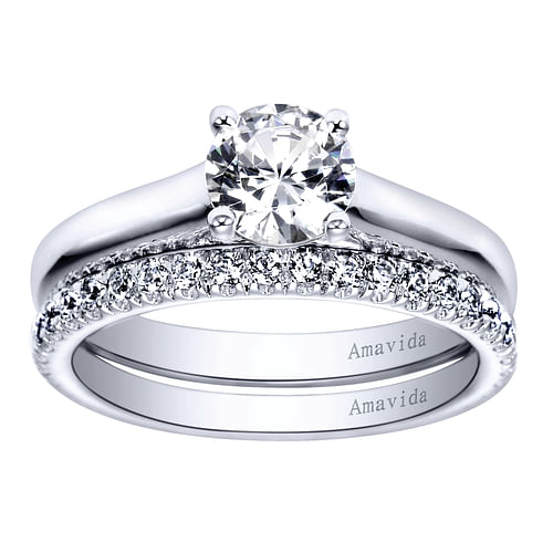 18K White Gold  Matching Wedding Band