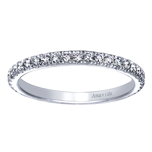 18K White Gold  Matching Wedding Band