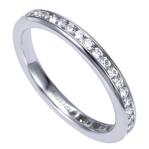 18K White Gold  Matching Wedding Band