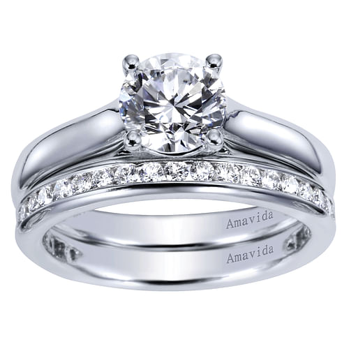 18K White Gold  Matching Wedding Band