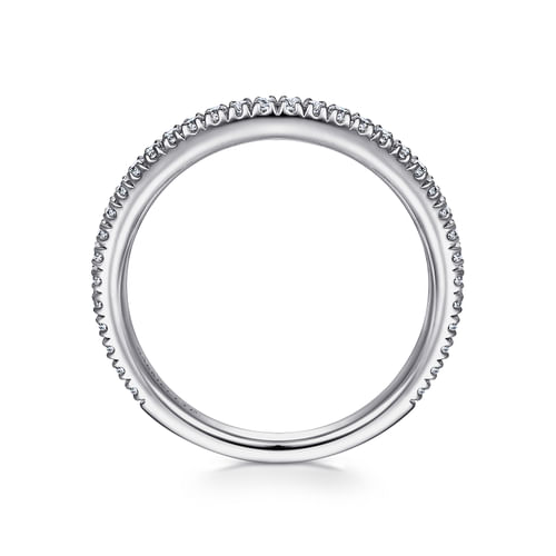 18K White Gold  Matching Wedding Band