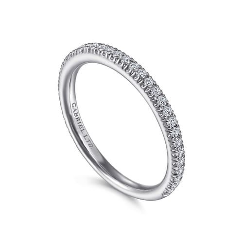 18K White Gold  Matching Wedding Band