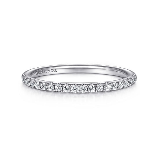 Gabriel - 18K White Gold  Matching Wedding Band