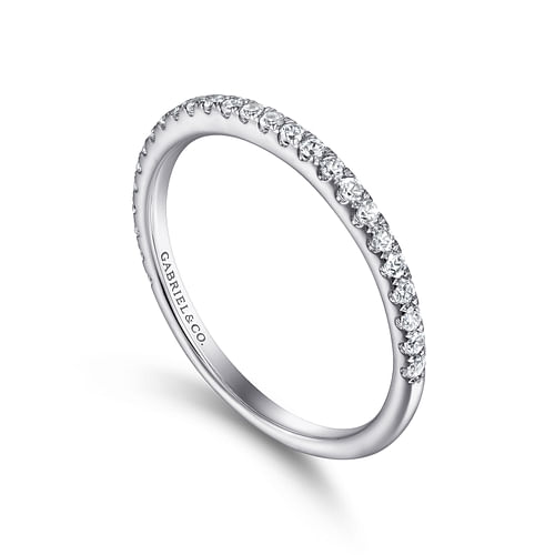 18K White Gold  Matching Wedding Band