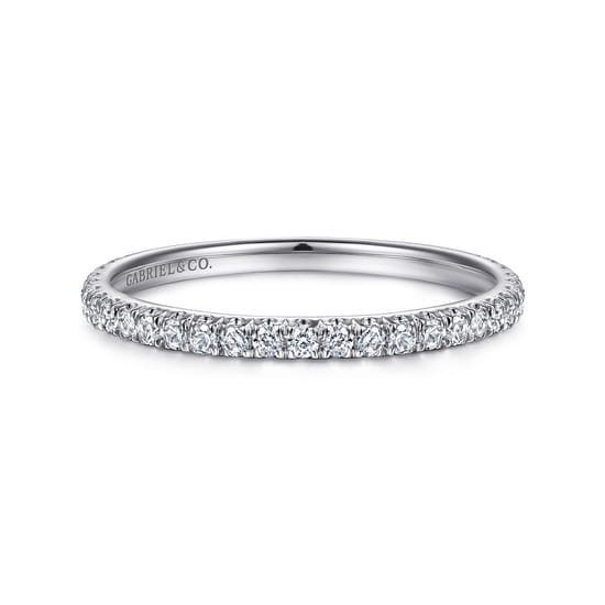 Gabriel - 18K White Gold Matching Wedding Band Gabriel - 18K White Gold Matching Wedding Band