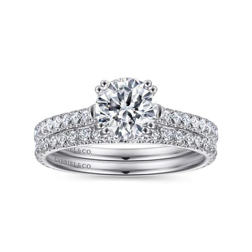 18K White Gold  Matching Wedding Band