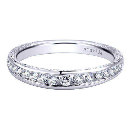 18K White Gold  Matching Wedding Band