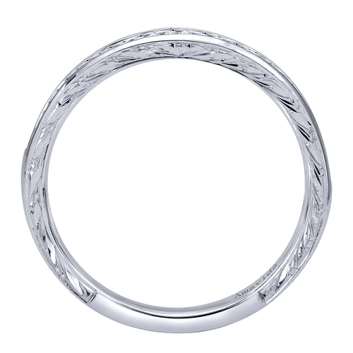 18K White Gold  Matching Wedding Band