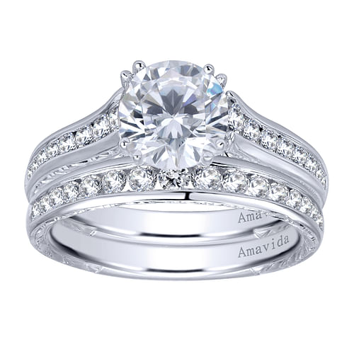 18K White Gold  Matching Wedding Band