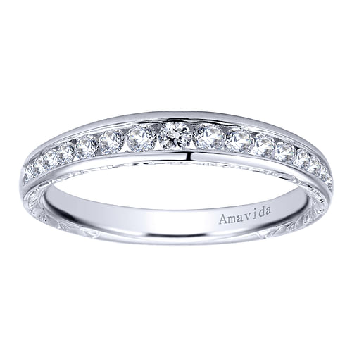 18K White Gold  Matching Wedding Band