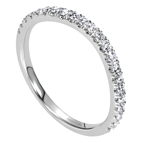 18K White Gold  Matching Wedding Band