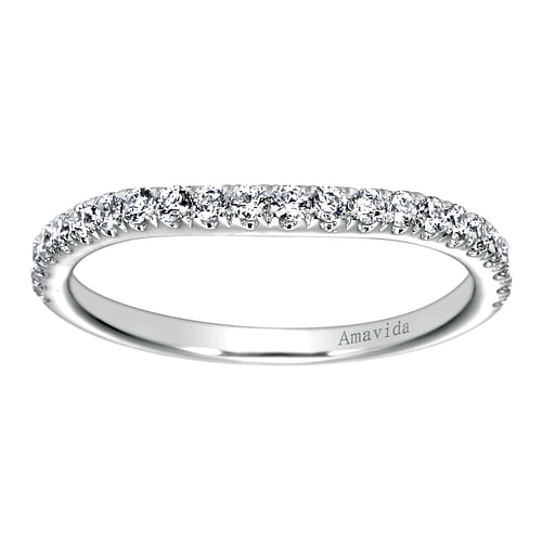 18K White Gold  Matching Wedding Band