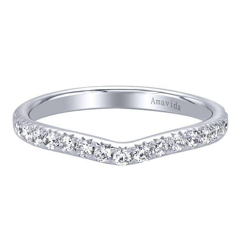 18K White Gold  Matching Wedding Band