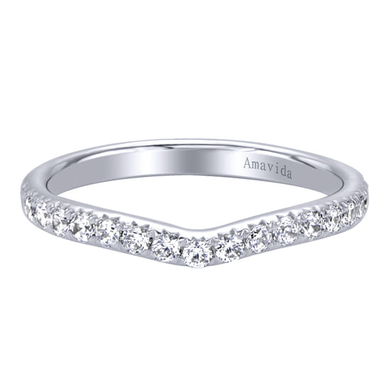 18K White Gold  Matching Wedding Band