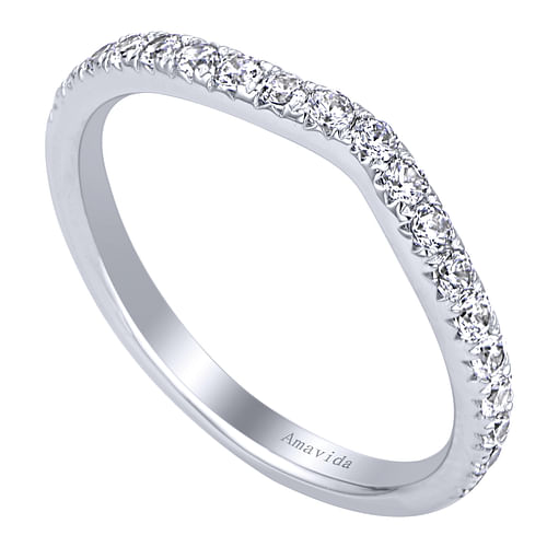 18K White Gold  Matching Wedding Band