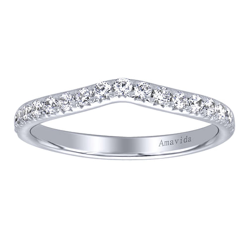 18K White Gold  Matching Wedding Band