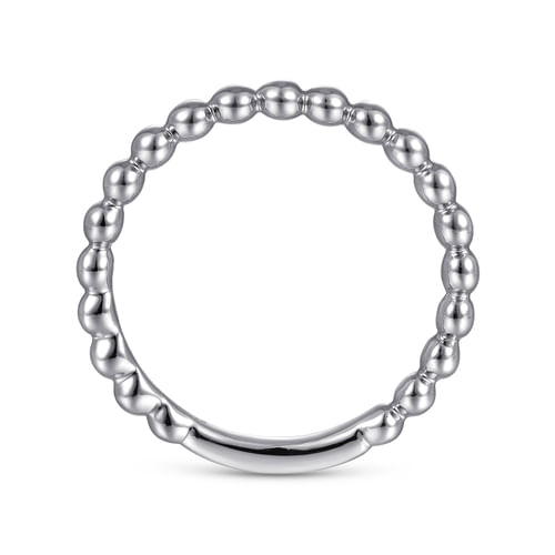 18K White Gold Bujukan Stackable Ring