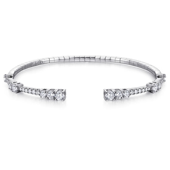 Gabriel - 18K White Gold Diamond Bangle