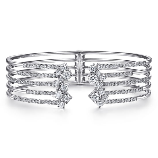 Gabriel - 18K White Gold Diamond Bangle