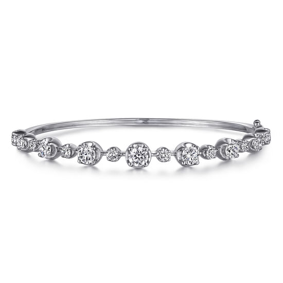 Gabriel - 18K White Gold Diamond Bangle