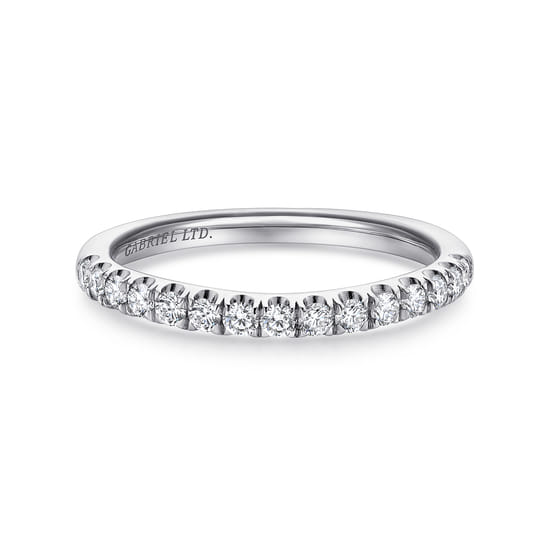 Gabriel - 18K White Gold Diamond Matching Wedding Band Gabriel - 18K White Gold Diamond Matching Wedding Band