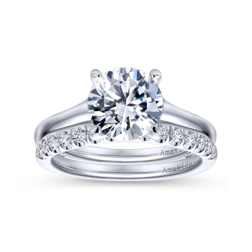 18K White Gold Diamond Matching Wedding Band