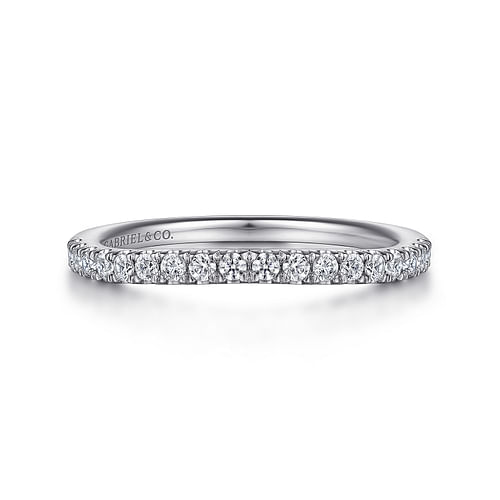 18K White Gold Diamond Matching Wedding Band