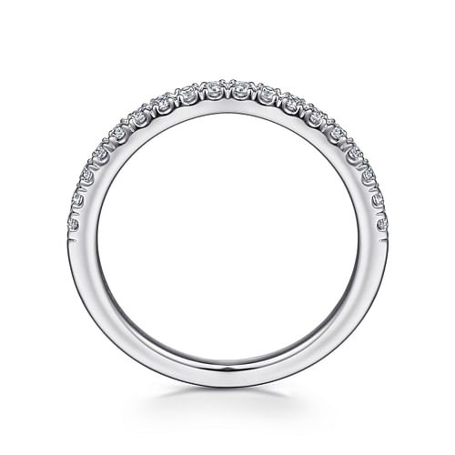 18K White Gold Diamond Matching Wedding Band