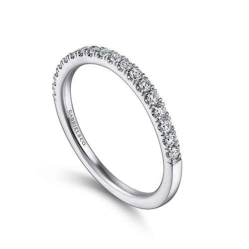 18K White Gold Diamond Matching Wedding Band