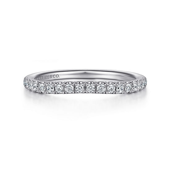 Gabriel - 18K White Gold Diamond Matching Wedding Band