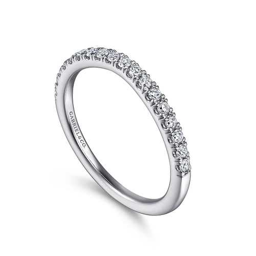 18K White Gold Diamond Matching Wedding Band