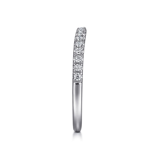 18K White Gold Diamond Matching Wedding Band