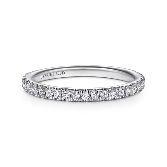 Gabriel - 18K White Gold Diamond Matching Wedding Band Gabriel - 18K White Gold Diamond Matching Wedding Band