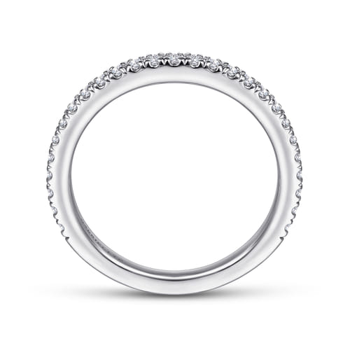 18K White Gold Diamond Matching Wedding Band