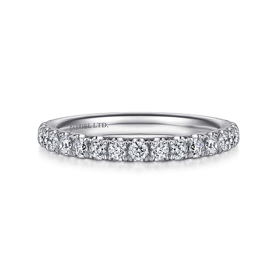 Gabriel - 18K White Gold Diamond Matching Wedding Band